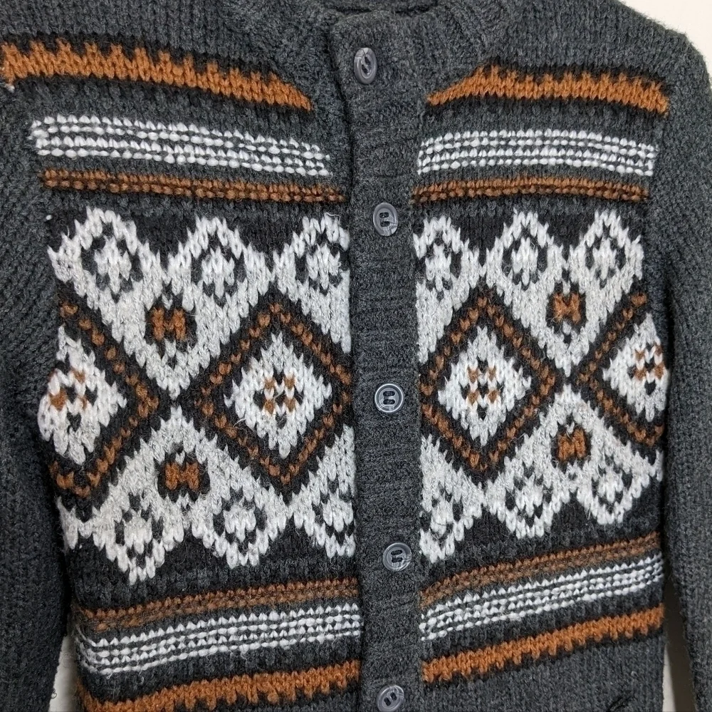Gymboree Knit Sweater Fair Isle Grandpa Comfy L 10/12